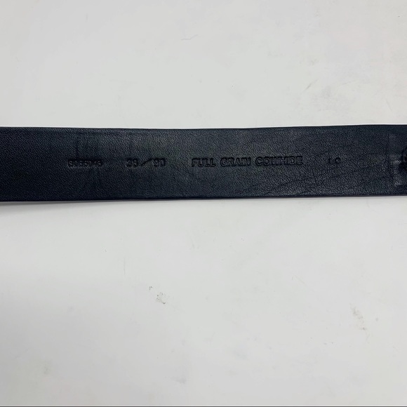 Roundtree & Yorke Mens Black Leather Belt 35/90 - Picture 5 of 9